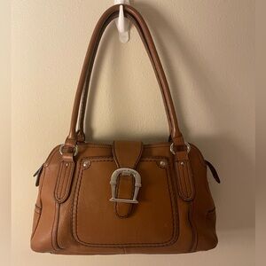 Etienne Aigner Brown Leather Tote Handbag